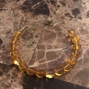 Golden beaded bangle